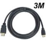 Cablu HDMI 1.4 19p - 19p cu ethernet 3m Cablu HDMI 1.4 19p - 19p cu ethernet 3m